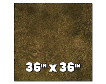 36" x 36" Autumn Grass Wargaming Battlemat - Neoprene Mat