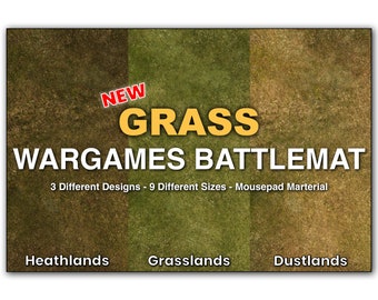 Wargames Battlemat - Grass - Green - Neoprene - Mousemat - Multiple Sizes - 40k - SAGA - Star Wars Legion - Kill Team - Combat Patrol