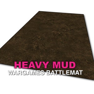Wargaming Battlemat - Heavy Mud - Dirt - Neoprene Rubber - Mousemat Material - Multiple Sizes - Grimdark - SAGA - Star Wars Legion