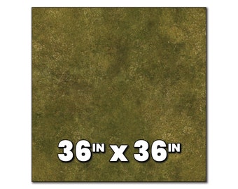 36" x 36" Grass Wargaming Battlemat - Neoprene Mat