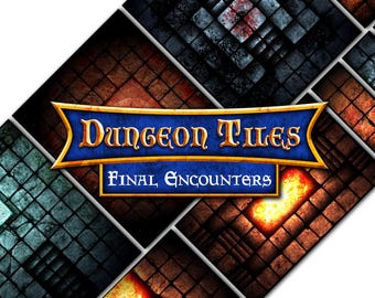 Donjons et dragons - Dalles de donjons - Grandes pièces - Tapis en néoprène