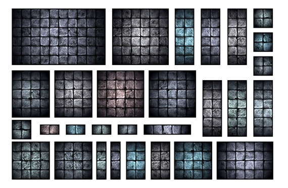 dungeon-tiles-basic-dungeon-dungeons-and-dragons-etsy