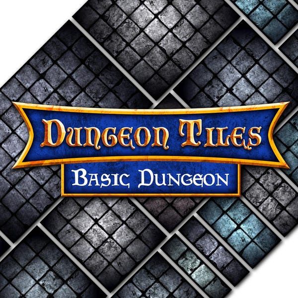 Dungeons and Dragons - Dungeon Tiles - Basic Layout - Neoprene Mats