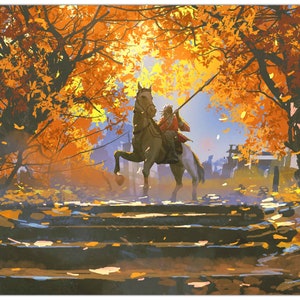 Playmat - Autumn Rider - Jogos de cartas - Jogos de tabuleiro - Jogos de mesa