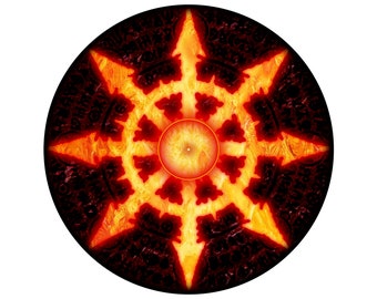 Grimdark Objective Marker Set - Chaos Star - Lava - Portal