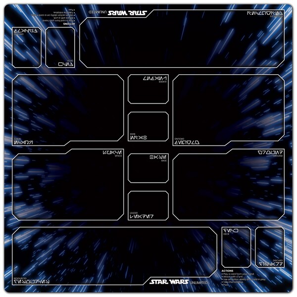 Star Wars Unlimited 2 Player Playmat - 25" x 25" Neoprene Mat - Hyperspace