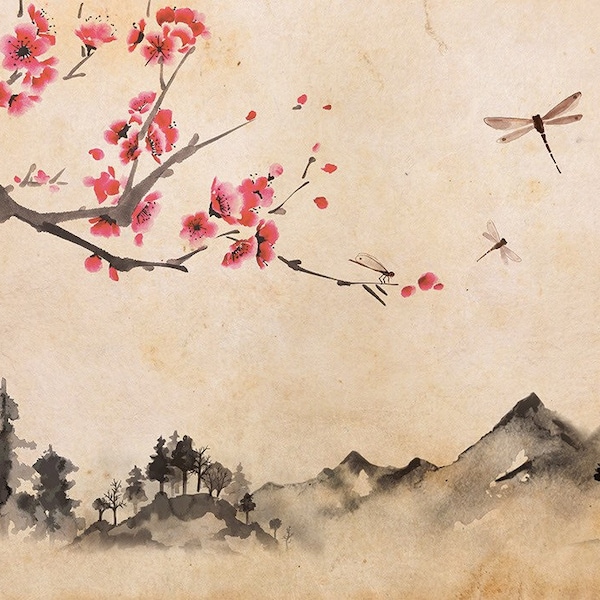 Card Game Playmat - Cherry Blossom - Great Christmas Gift for the Geek in your Life!