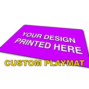 Tapis de jeu personnalisé, votre design sur un tapis de jeu ! Posséder des tapis de jeu uniques pour Pokémon, MtG, YuGiOh et bien d'autres ! Modèle PSD disponible