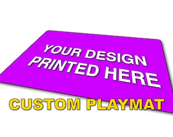 Custom Playmat, your design on a playmat! Own unique playmats for Pokemon, MtG, YuGiOh and many more! PSD Template Available