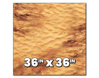 36" x 36" Desert Wargaming Battlemat - Neoprene Mat