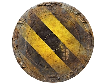 Grimdark Objective Marker Set - Hazard Stripes - Landing Pad