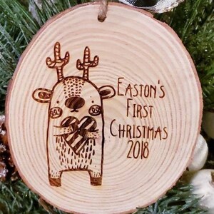 Customized Baby&#39;s First Christmas Ornament, free shipping