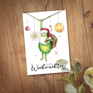 Weihnachts-Monster Klappkarte