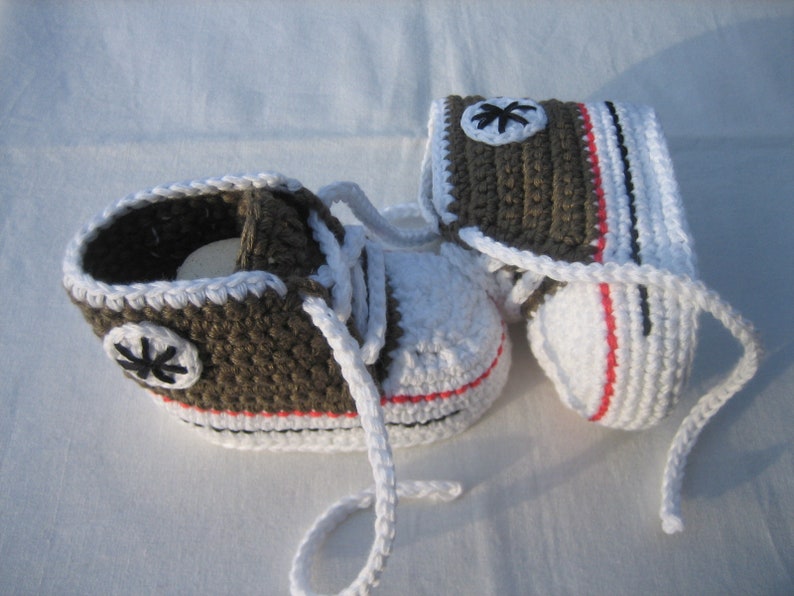 Babyschuhe, Sneaker für Mädchen und Jungen, Babyturnschuhe, Kaki/weiß 8.5-10.5 cm Bild 4