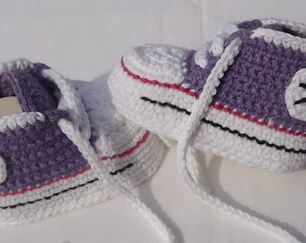 Kleidung  Schuhe für Kinder und Baby, Sneaker & Sportschuhe für Mädchen und Jungen, Babyschuhe, Handarbeit.  lavendel, ab 8.5 - 10.5 cm,