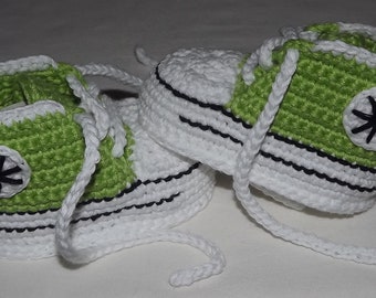 Clothes & shoes for baby, sneakers for girls and boys, baby shoes, handmade. light green, 8.5-10.5 cm,