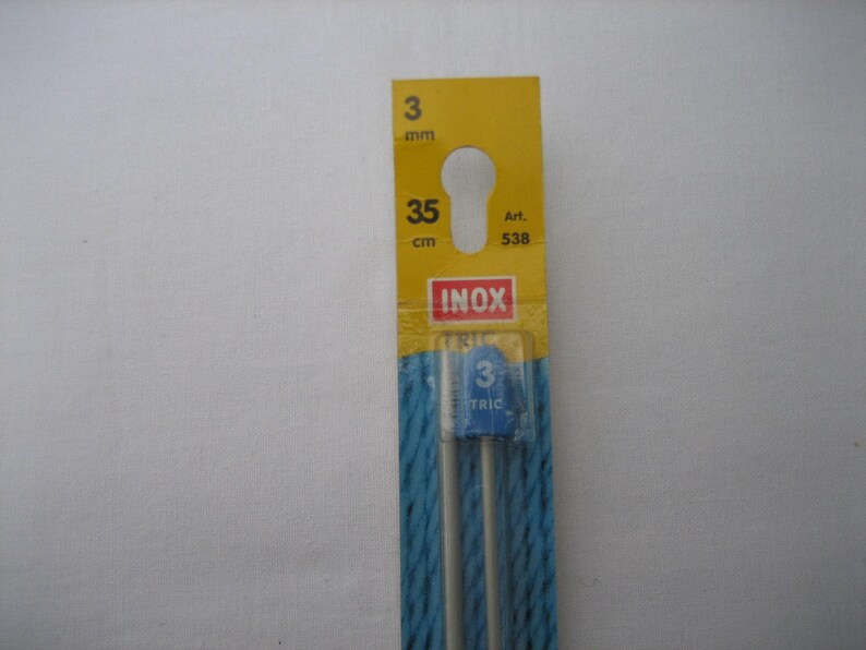 Stricknadel INOX 3mmx35cm Bild 1