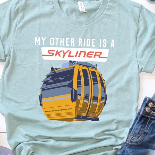 Skyliner UNISEX SHIRT, Skyliner Shirt, Printed Disney Shirt, Disney Ride Shirt, Disney World Shirt, Colorful Disney Shirt, Disney Shirts