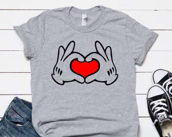 Mickey Valentine UNISEX SHIRT, Disney Valentine's Day Shirt, Mickey Heart Shirt, Adult Disney Shirt, Funny Disney Shirt, Disneyland Shirt