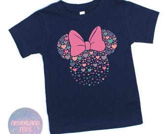 Minnie Mouse Hearts Valentine's Day Shirt, Girls Disney World Shirt, Cute Little Girls Disney Shirt, Disney World Shirt, Disneyland