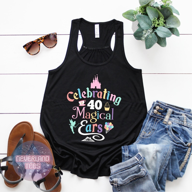 Custom Disney Birthday Tank Top Disney Birthday LADIES TANK Etsy