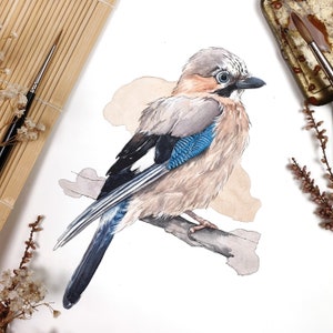 GARTENVÖGEL POSTER Kombination meiner Vogel-Aquarell-Illustrationen // Poster Größe 50 x 70 cm Bild 7