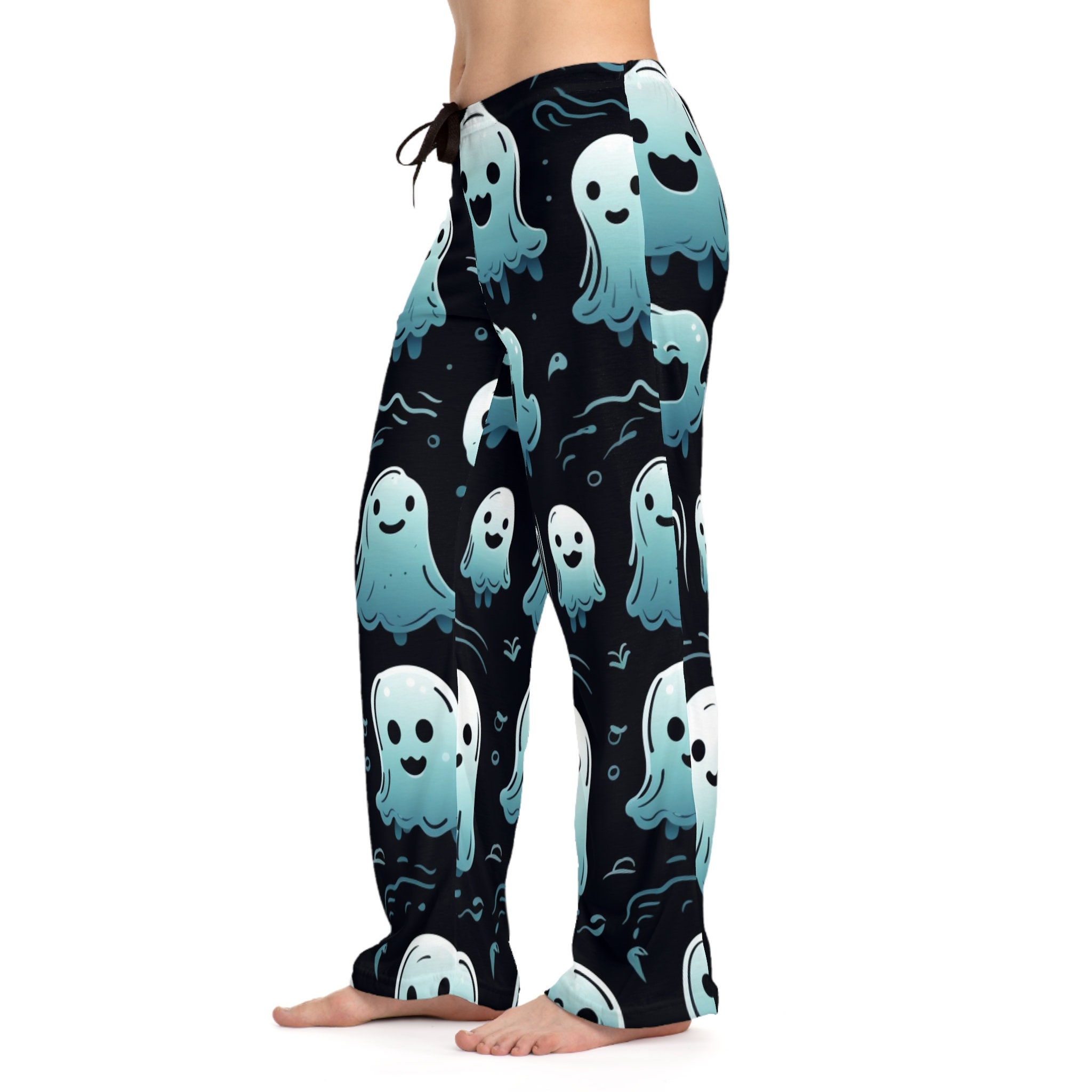 Halloween Pajama Pants Ghost Halloween Pajamas Trick or Etsy