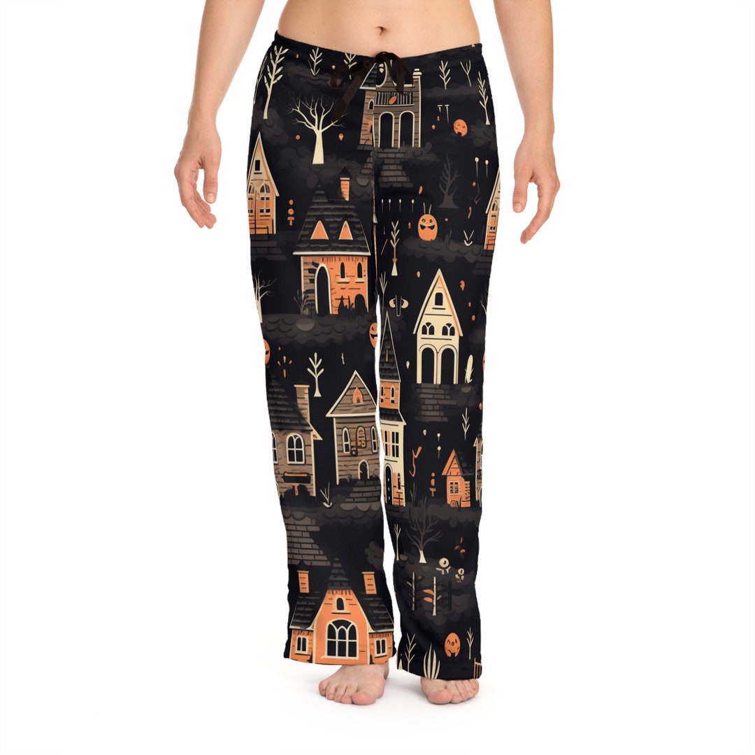 Halloween Pajama Pants, Halloween Pjs, Trick or Treat Outfit, Retro