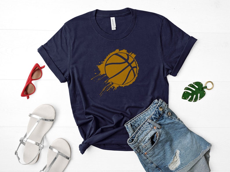 Basketball Svg Grunge Basketball Logo Design T-shirt Print | Etsy