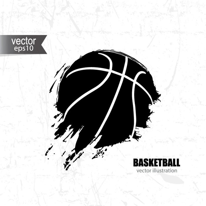 Grunge Basketball svg t-shirt print basketball logo design | Etsy
