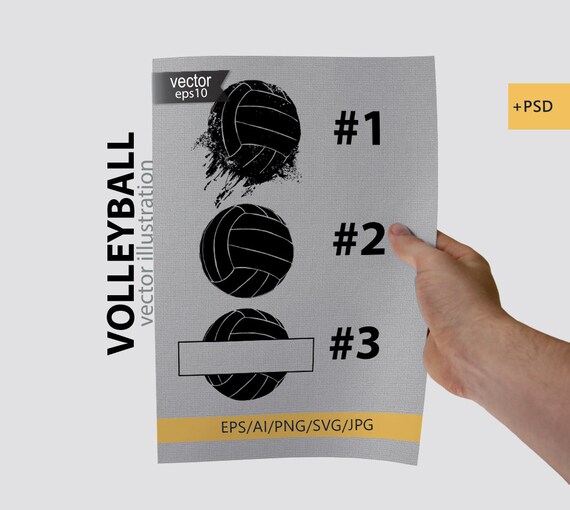 Grunge Volleyball Svg Clipart Volleyball Svg Ripped Dirty Etsy