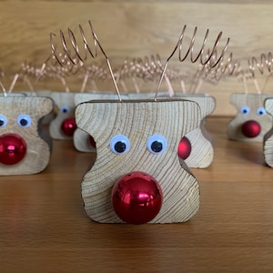 Reindeer wood, Christmas tree ball, moose