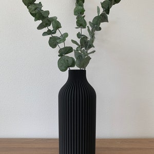 Vase Rillen / Dekovase /3D Druck / Wasserdicht / Trockenblumen / Dekoration / Verschiedene Größen und Farben Bild 8