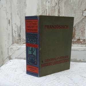 antique Langenscheidt French lexicon