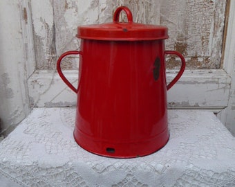 Enamel onion pot, potato pot