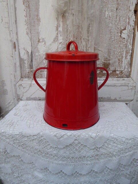Enamel onion pot, potato pot