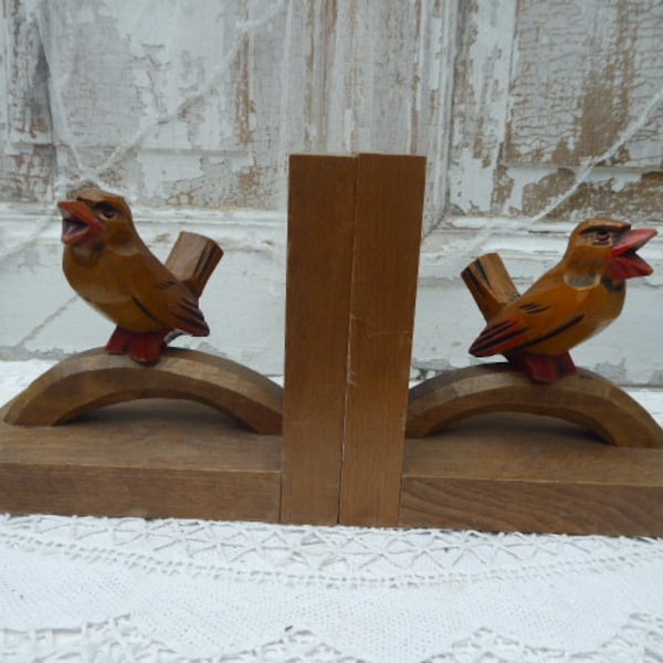 50er Jahre Buchstützen, Vögel