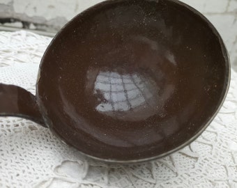 Enamel soup ladle