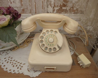 vintage phone W 28, ivory