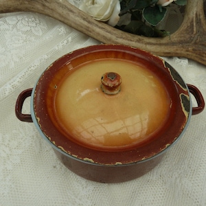 cute vintage enamel saucepan