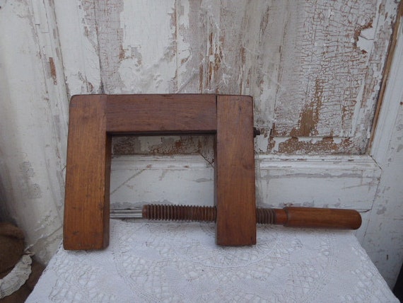 Antique Screw Clamp, Wood, Screw Clamp - Etsy