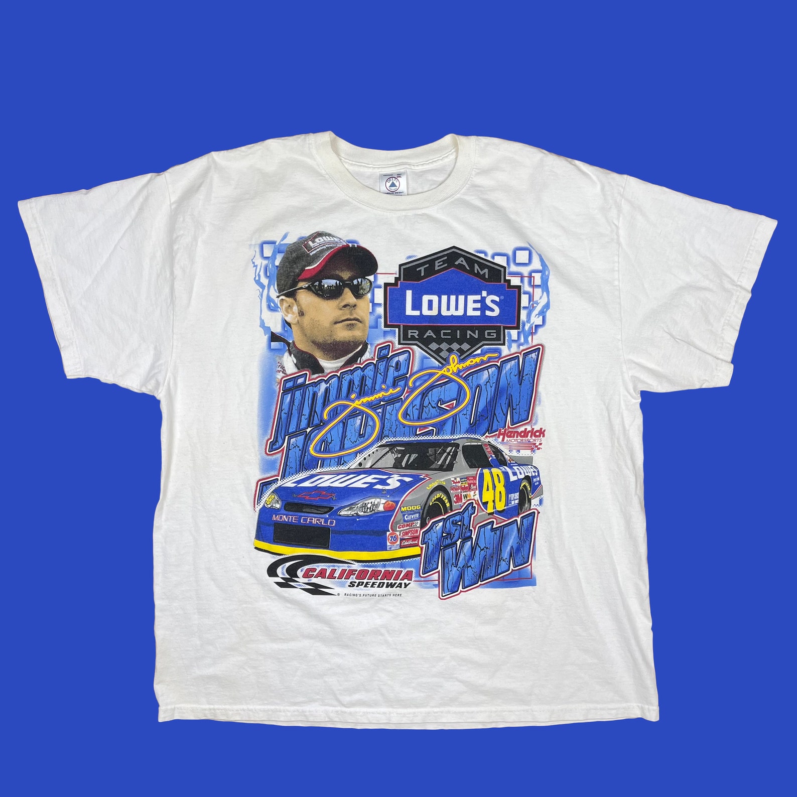 Vintage Jimmie Johnson NASCAR Racing 48 Racing TShirt Sz Etsy