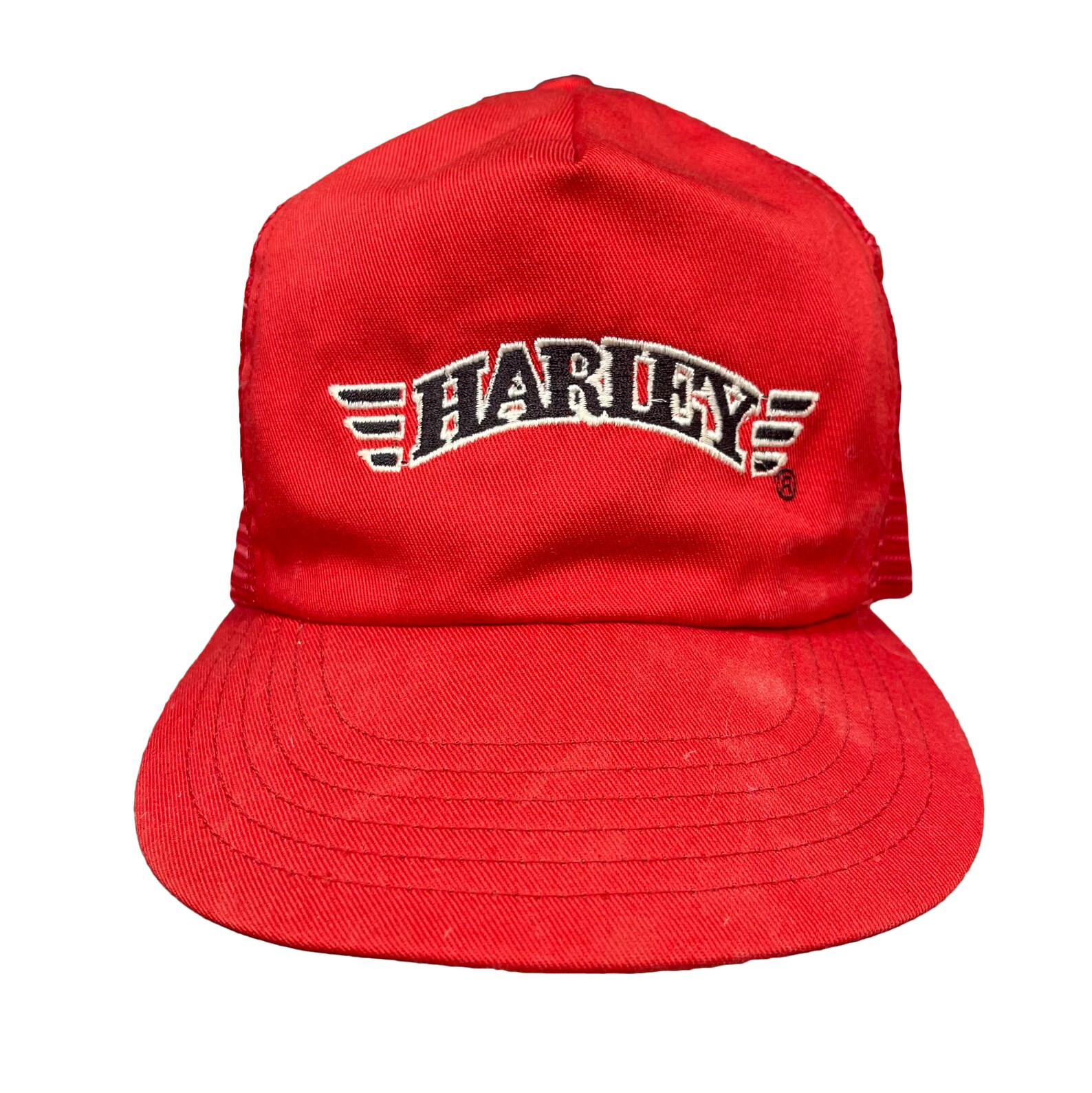 Vintage Harley Davidson Men's Snapback Trucker Style Hat Etsy