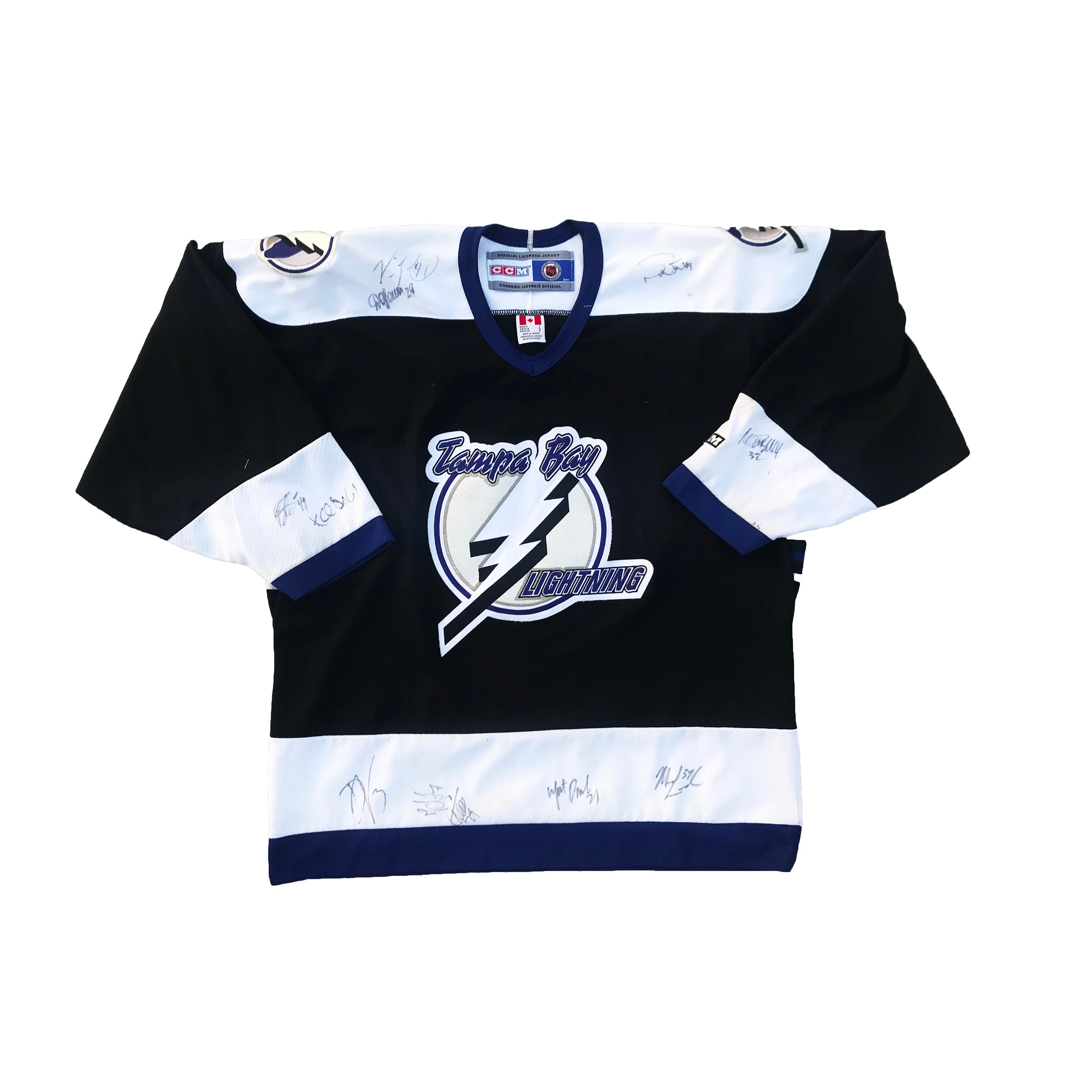 Tampa Bay Lightning Shirt Mens M - CCM Vintage Apparel NHL Over