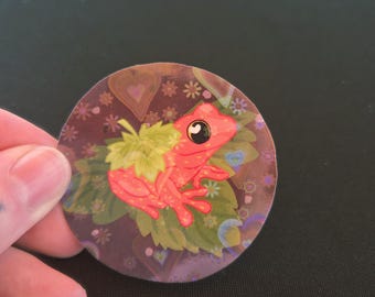 Strawberry Frog Sticker