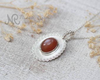Large moonstone pendant "Luna"