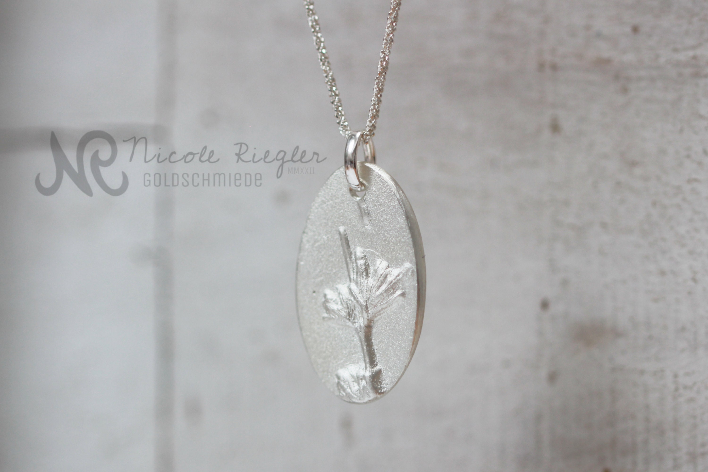Flora-Nadja flower pendant 925 silver, batch 1