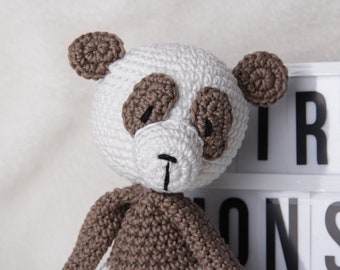 crocheted Music Box Panda