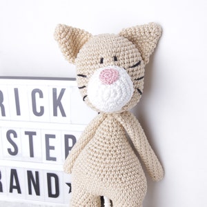 Crochet cuddly toy cat cat Lucifer