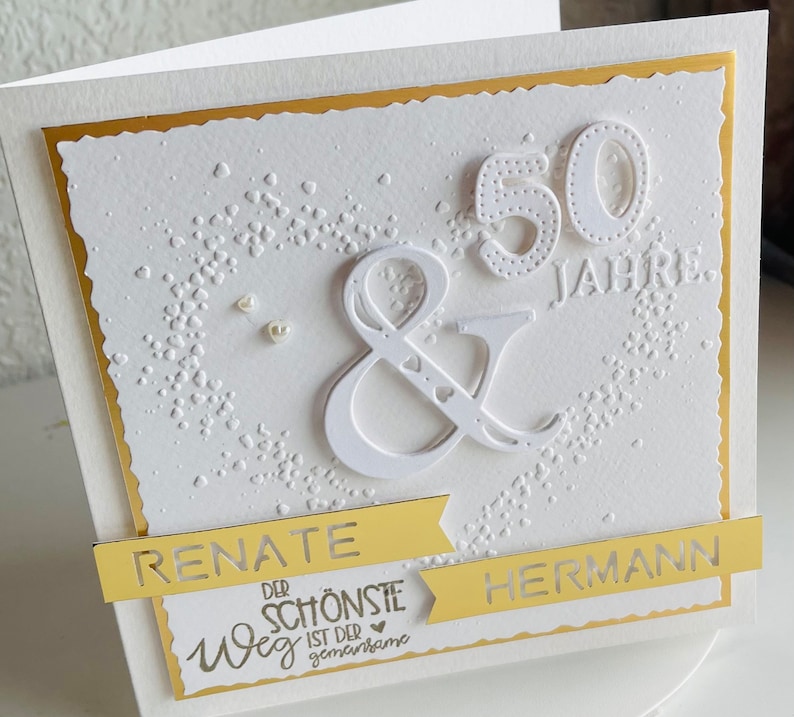 Personalized wedding card monetary gift for the special wedding anniversary, e.g. silver wedding anniversary, golden wedding anniversary, etc. etc. image 6